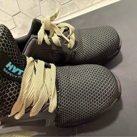 Hytest Safety Shoes Alpha Xergy Comfort Gel Steel Toe Size 7 Work Shoes Black - Picture 10 of 12